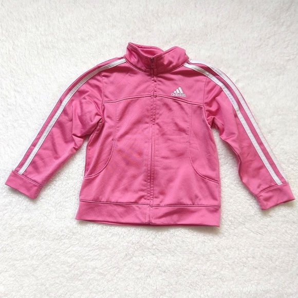 pink and white adidas jumpsuit